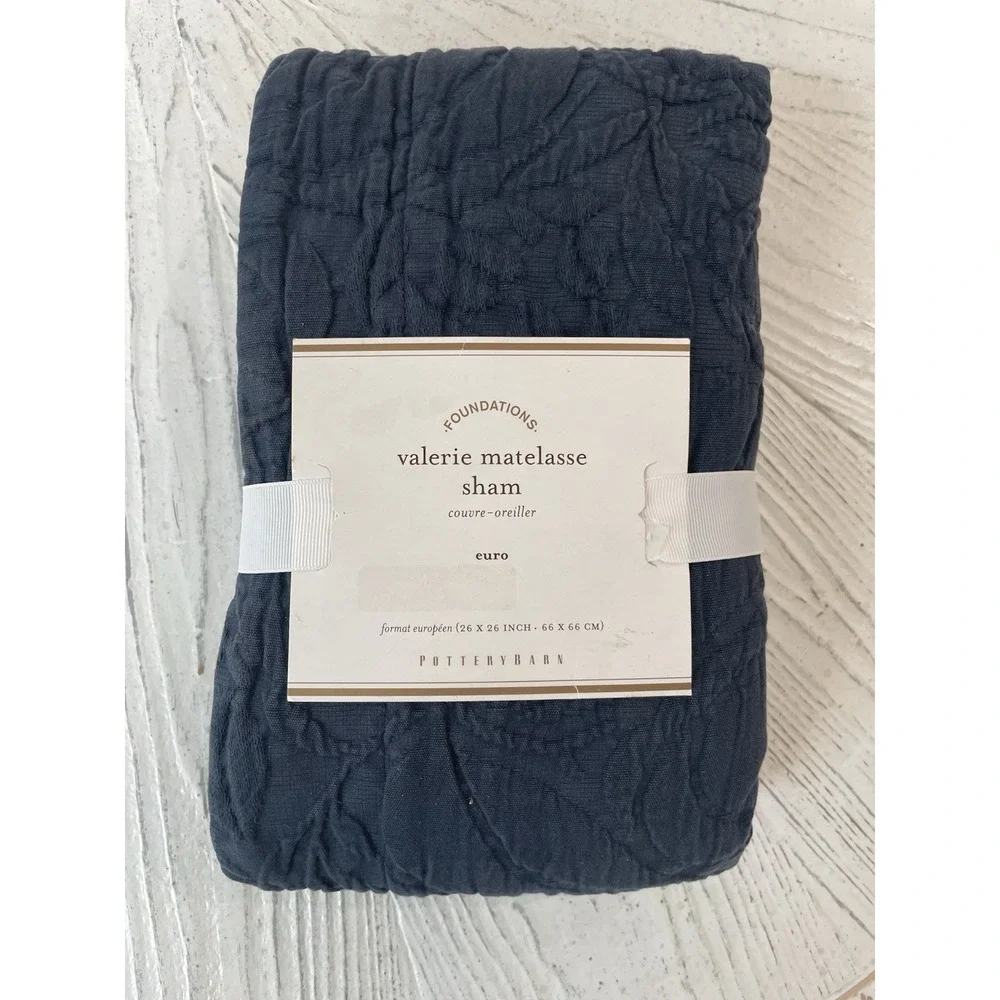 NIP Pottery Barn Valerie Matelassé Euro Sham 26x26